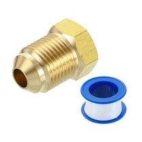 Brass Pipe Fitting, 3/8 SAE Male x 1/4 SAE Female Pipe Adapter