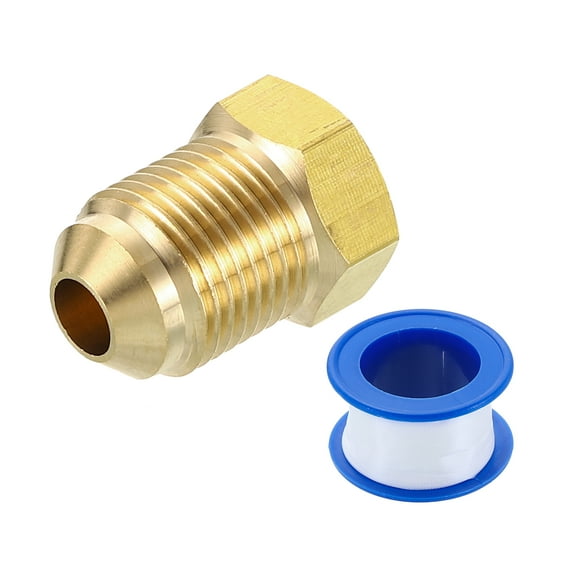 Brass Pipe Fitting, 3/8 SAE Male x 1/4 SAE Female Pipe Adapter