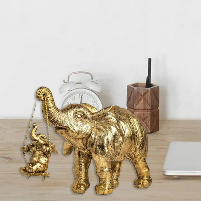 Whoest Elephant Statue. Elephant Decor Brings Good Luck, Health, Strength. Elephant  Gifts for Women, Mom Gifts. Decorations Applicable Home, Office, Bookshelf  TV Stand, Shelf, Living Room - Silver 