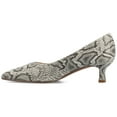 thumbnail image 2 of Journee Womens Pammie Slip On Pointed Toe Kitten Heel Pumps, Widths Available, 2 of 9