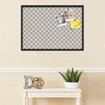 thumbnail image 3 of PinPix 34x24 Custom Cork Bulletin Board Argyle Beige Poster Board Has a Fabric Style Canvas Finish, Framed in Argyle Beige, by ArtToFrames (PinPix-637), 3 of 6
