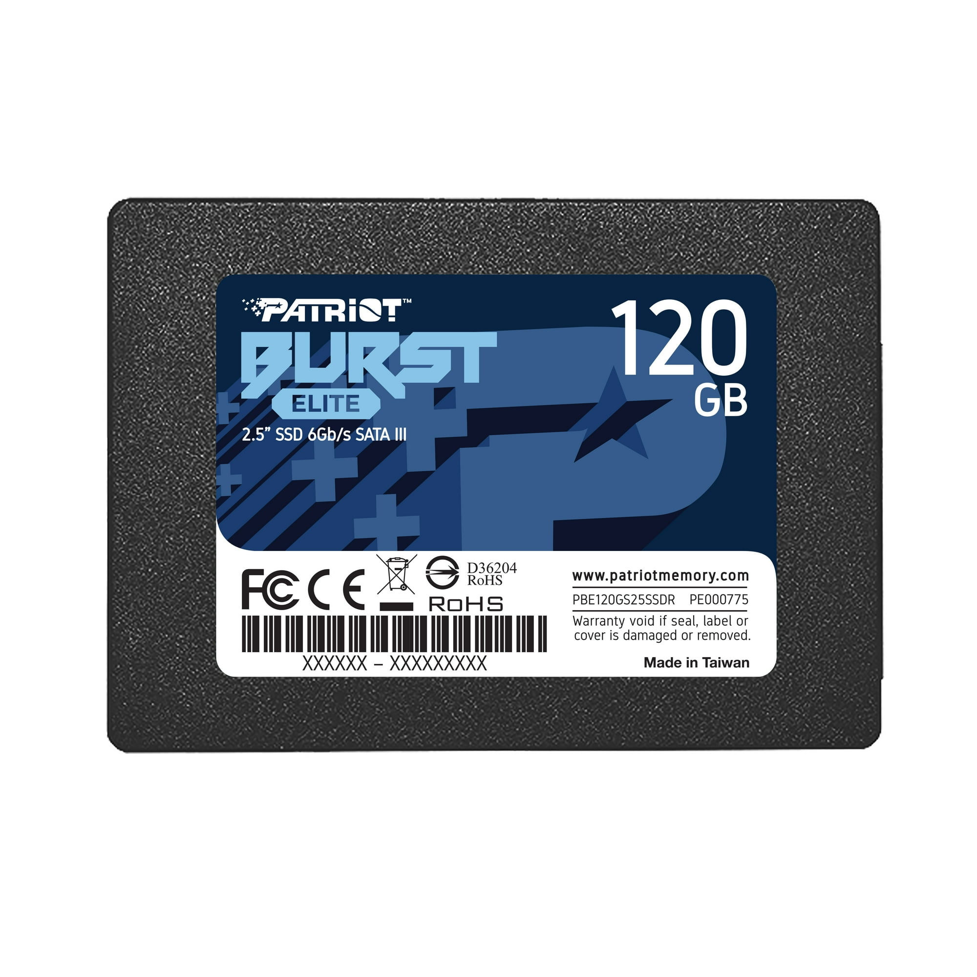 Patriot Burst Elite 120GB Internal SSD - SATA 3 2.5" - Solid State Drive - PBE120GS25SSDR