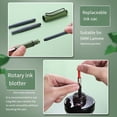 thumbnail image 6 of Clearance Sale! 1PC Fountain Pen, Fine Nib Writing Pen with Converter & Ink Cartridge, Plastic for Home & Office, (One Size, Brown), 6 of 8