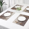 thumbnail image 7 of Unique Bargains Placemats Set of 6 for Dining Table Decor Washable Table Mat Gray Coffee, 7 of 7
