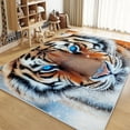 thumbnail image 1 of Washable Area Rug 2x3 ft Animal Tiger Area Rug for Living Room, Soft Low Pile Rugs, Non-Slip Carpet, Home Decor Floor Rug for Bedroom Dining Room Kitchen, 1 of 1
