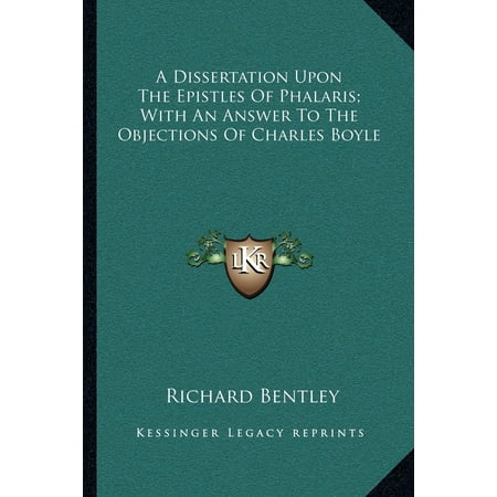 Dissertation on the epistles of phalaris