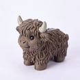 thumbnail image 4 of Highland Cow Outdoor Garden Statues,4.3×2.9×3.1in Resin Simulation Cattle Figurines Sculptures Garden Yard Decorations Lawn Ornaments Outside Patio Art Yard Decorations for Garden Decor Gift, 4 of 7