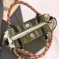 thumbnail image 2 of Hfppkn Green Lightweight Nylon Casual Commuter Shoulder Bag, Trendy Underarm Top Handle Purse for Daily Use 23x22x13cm, 2 of 7