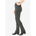 thumbnail image 3 of Woman Within Plus Size Petite Stretch Ponte Knit Pull-On Bootcut Pants, 3 of 6