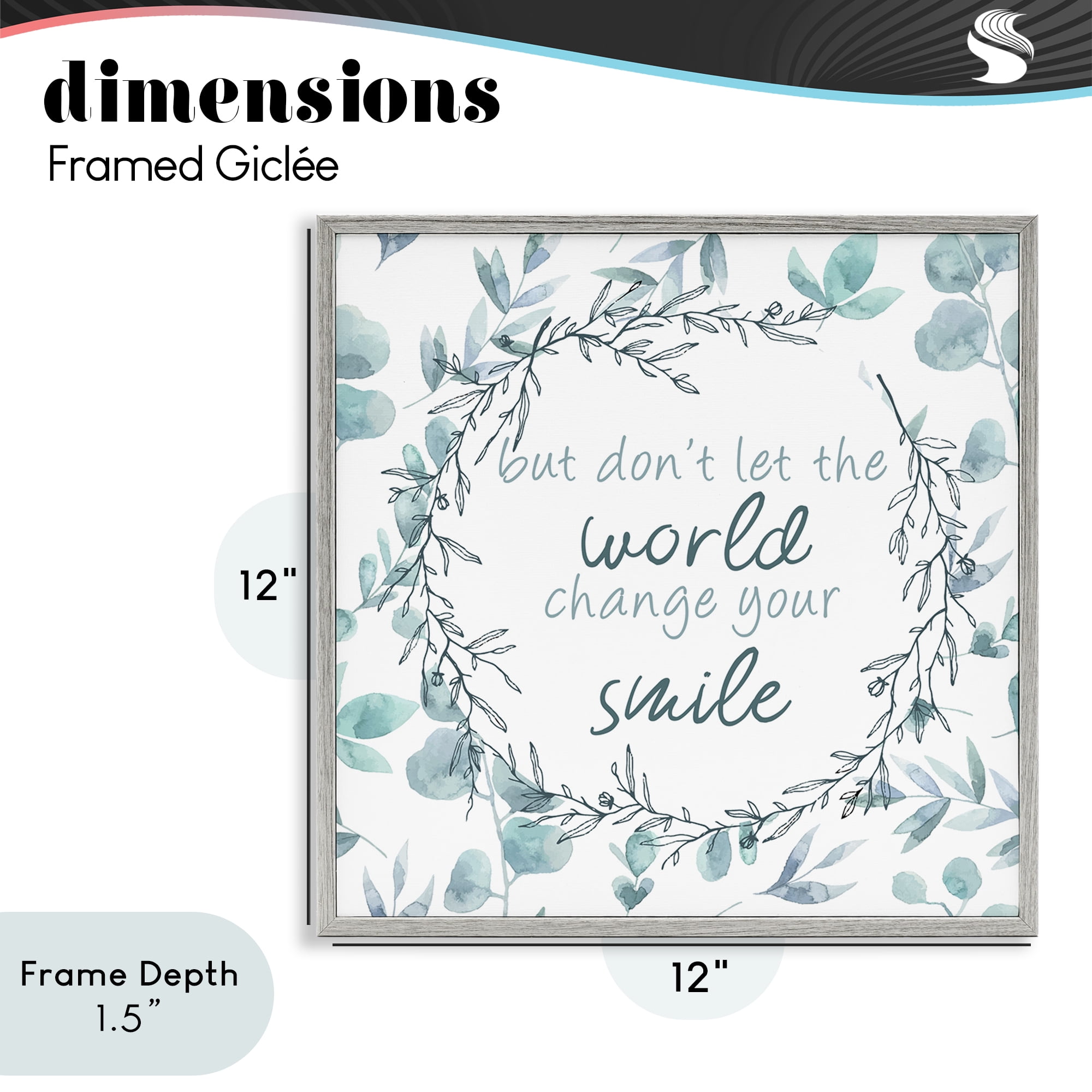 Stupell Industries Don't Let The World Change Gray Framed Giclee Art, design by Kim Allen