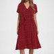 thumbnail image 1 of WILLBEST Vestidos para Mujer Verano Vestido Informal de Verano para Mujer Vestido de Cuello En V Vestido de Lunares de Color Liso Vestido de Manga Corta con Cordones y Lazo Grande, 1 of 3