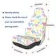 thumbnail image 3 of Balery Hand Drawn Colored Hearts Funda de Asiento para Auto con Diseño - Cubierta Frontal Suave y Transpirable con Protector Antideslizante- 1 Unidad, 3 of 5