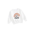 thumbnail image 3 of Diconna Parent-Child Matching Sweatshirt Rainbow Letter Print Loose Pullover, 3 of 9
