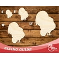 thumbnail image 3 of Unfinished Wood Detailed Turkey Shape | DIY Craft Cutout | up to 46" DIY 36" / 1/2", 3 of 3