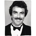 thumbnail image 6 of Tom Selleck Blanket Soft Flannel Fleece Throw Blanket Pattern Warm Plush Blankets 60"x50", 6 of 6