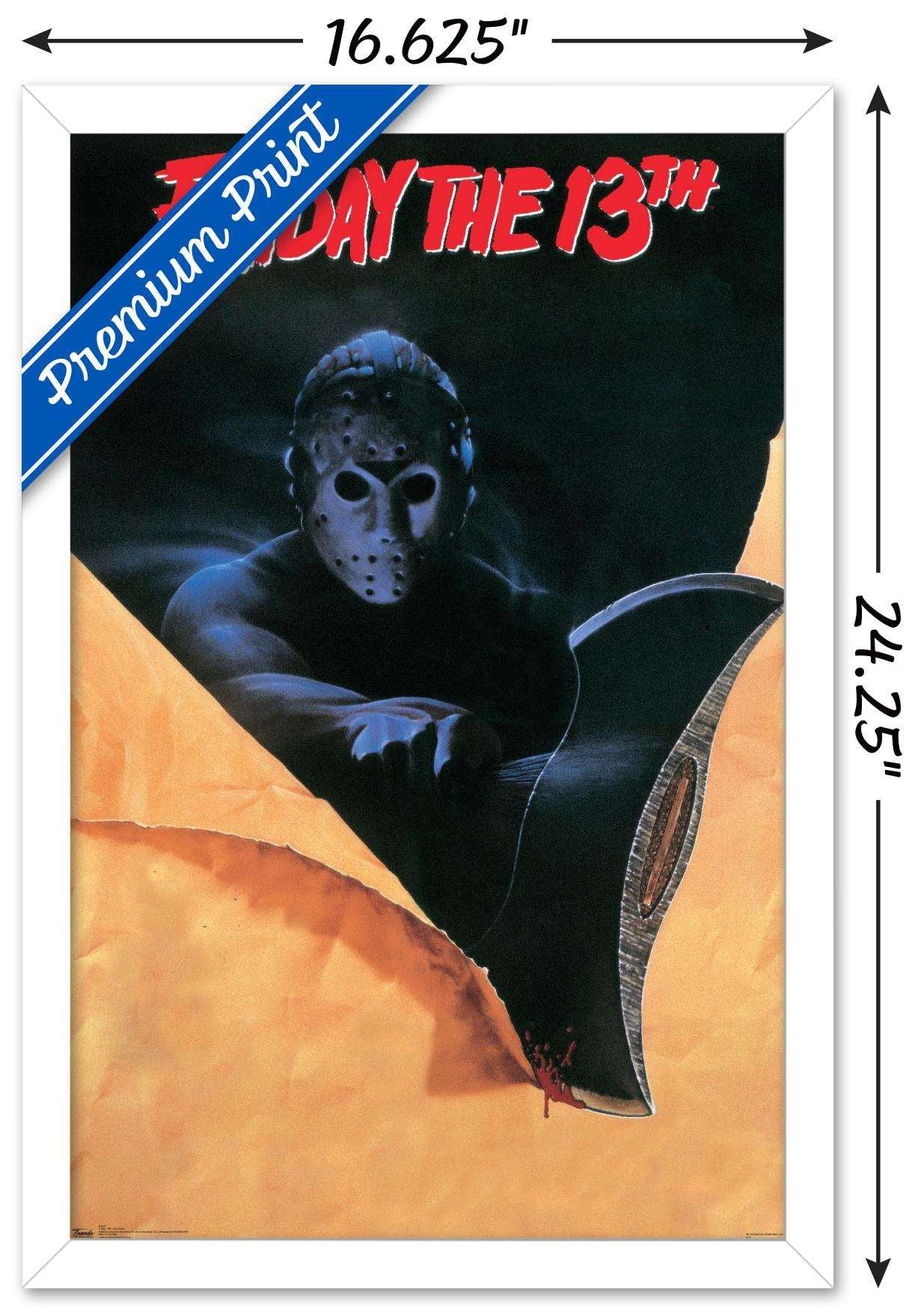 Friday The 13th - Slasher One Sheet Wall Poster, 14.725" x 22.375", Framed