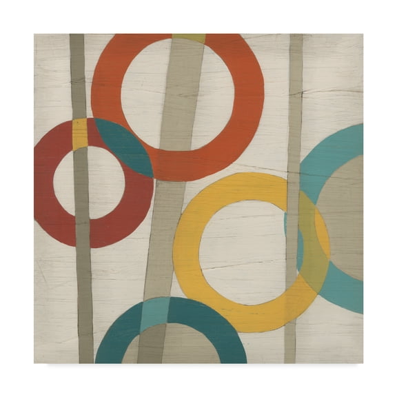 Trademark Fine Art 'Circular Logic I' Canvas Art by June Erica Vess