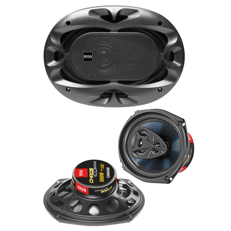BOSS CH6940B Chaos 6x9 Inch Car Speakers - 500W, 4 Way, Full Range
