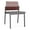 Mahogany-Metal, variant on Avon Reception Armless Chair UPH Seat HPL Back / Charcoal / Mahogany / Gray