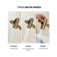 thumbnail image 5 of Lefton Rotatable Bathroom Faucet with Temperature Display in Fahrenheit (Batteries-Free), 3 Water Outlet Modes, Brushed Brass, BF2204-7, 5 of 6