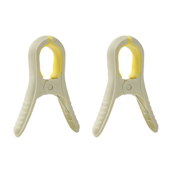 Vikakiooze 2 PCS Strong Windproof Plastic Clothespins Non Slip Large Clips To Fix Clothespins
