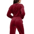 thumbnail image 3 of Mifsaly Flannel Pajamas for Women Set Lounge 2 Piece Winter Pjs Long Sleeve Crewneck Loose Sleep Soft Cozy Slouchy Nightwear High Waist Wide Leg Pants Soild Color Casual Homewear, 3 of 4