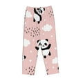 thumbnail image 4 of Sigee Panda Print Women's Soft Pajama Pants - Breathable and Comfortable Lounge Sleep Bottoms with Elastic Waistband and Pockets-, 4 of 9