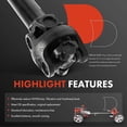 thumbnail image 4 of A-Premium Front Complete Drive Shaft Prop Shaft Driveshaft Assembly Compatible with Dodge Dakota 1988-1995, 4WD, Automatic Transmission, Replace# 53005548, 4384618, 4 of 8
