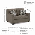 thumbnail image 3 of Signature Design by Ashley Mahoney Chocolate Loveseat, 3 of 13