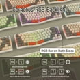 thumbnail image 6 of Ajazz AKS068 Alice Layout RGB Lighting Wired Mechanical Keyboard, Gray, 6 of 10