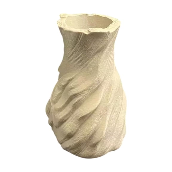 Orangide Stump Vase Rustic Tabletop Decor, Twisted Wooden Style Planter for Dried Flowers, Farmhouse Centerpiece for Entryway Living Room Holiday Display