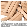 thumbnail image 4 of Wooden Dowel Pins 100 Pack 8x50mm Fluted Beveled Ends Wood Dowel Pegs, 4 of 7