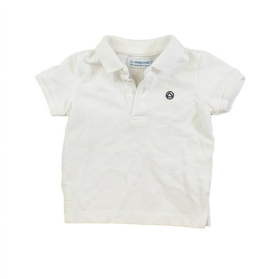 Pre-owned: Mayoral Boys White Polo Shirt size: 6 Months (Good)