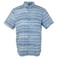 thumbnail image 4 of $128 Tommy Bahama Men's, Bahama Coast Ripple Tides Camp Shirt , Blue Canal, Sm, 4 of 5