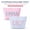 pink+blue, variant on Set of 2 Personalized Letter Cosmetic Bags – Customizable Seersucker Makeup Pouches, 9.84 × 2.36 × 6.69in, Durable Polyester, Multiple Colors