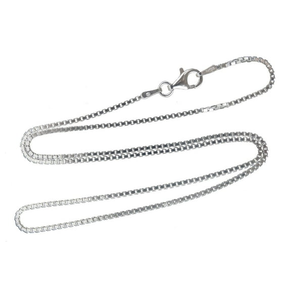 Sterling Silver BOX Chain Necklace 925 Italy 1.2mm 16", 18", 20", 22", 24" *NEW*