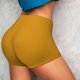 thumbnail image 4 of Fotbe Goldenrod Shorts Sin Costuras – Shorts Deportivos de Cintura Alta para Mujer, Elásticos para Gimnasio, Yoga, Running o Ciclismo-Large, 4 of 8