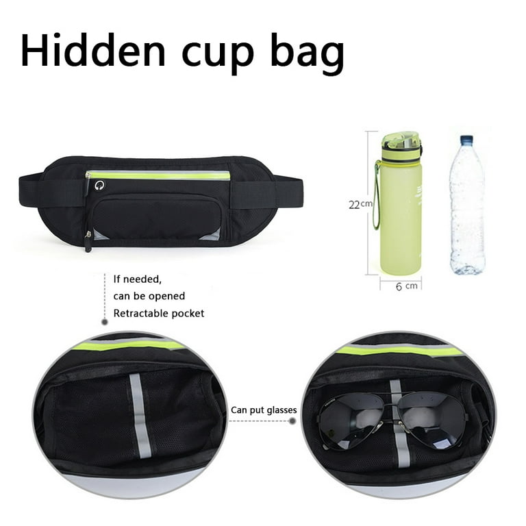 Ultra Light Bounce Free Waist Pouch Fitness Workout Belt Sport
