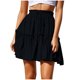 thumbnail image 1 of Moda mujer sólido Casual vendaje fruncido volantes cintura elástica faldas Wmkox8yi FGJ2022, 1 of 9
