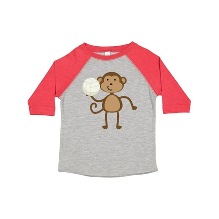 

Inktastic Volleyball Monkey Boy Gift Toddler Boy Girl T-Shirt
