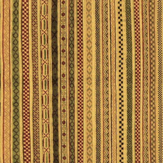 Ahgly Company Indoor Square Oriental Brown Modern Area Rugs, 4' Square