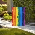 thumbnail image 4 of Easygdp Rainbow Colored Garden Flag Yard Flag Welcome Flag, Double-Sided, Weather Resistant for Outdoor Decor - 28"x40", 4 of 9