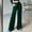 Green, variant on Idoravan Women's Plus Size Pants Women Suede Elastic Waist High Waist Color Blocking Sagging Loose Wide Leg Trousers Length Pants