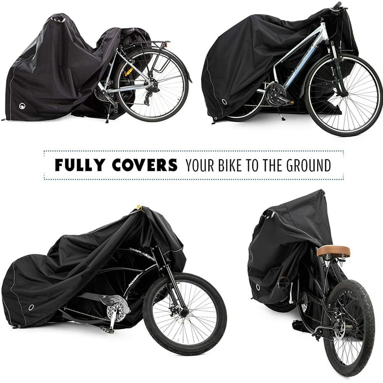 TeamObsidian Bike Cover for Waterproof Outdoor Storage Stationary