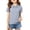 Blue, variant on Girls'Collared Polo Shirt,Solid Color Button Placket Soft Cotton Short Sleeve Kids Top