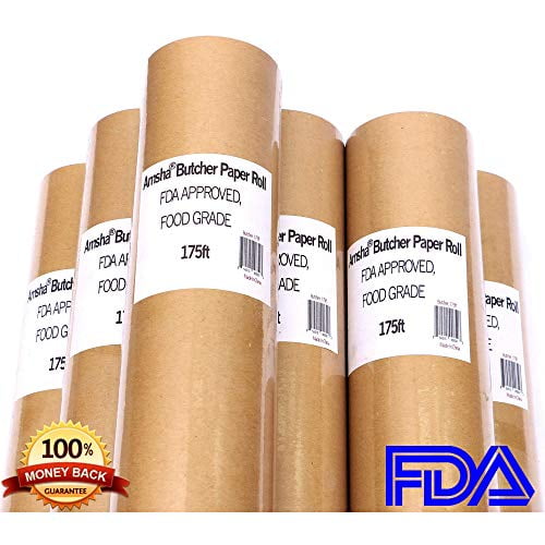 Butcher Paper Roll 18" X 175' (2100'') Food Grade FDA Approved, Unwaxed