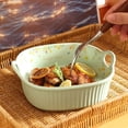 thumbnail image 4 of Home Oven Baking Plate High Temperature Ceramic Cheese Baking Bowl Deepening Large Capacity Dinner Plate, 4 of 5