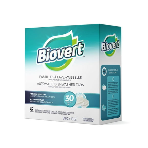 BIOVERT Pastilles à Lave-Vaisselle Tout-en-Un