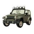 thumbnail image 4 of Personalized Jeep Ornaments for Christmas Tree - Jeep Christmas Ornament, Jeep Wrangler Ornament, Vehicle Ornament, Personalized Truck Ornament, Car Ornament - Grey - Free Customization, 4 of 10