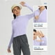 thumbnail image 5 of Tops Henley,Top corto de manga larga con protección solar para mujer, camisa con cremallera completa UPF y lentejuelas, blusa informal de poliéster para uso diario, sopatenor, 5 of 9